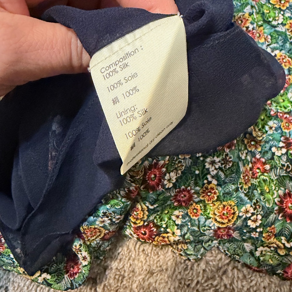 3.1 Phillip Lim Silk Floral Ruffle Wrap Dress Size 2 Green Boho Midi - Picture 3 of 4